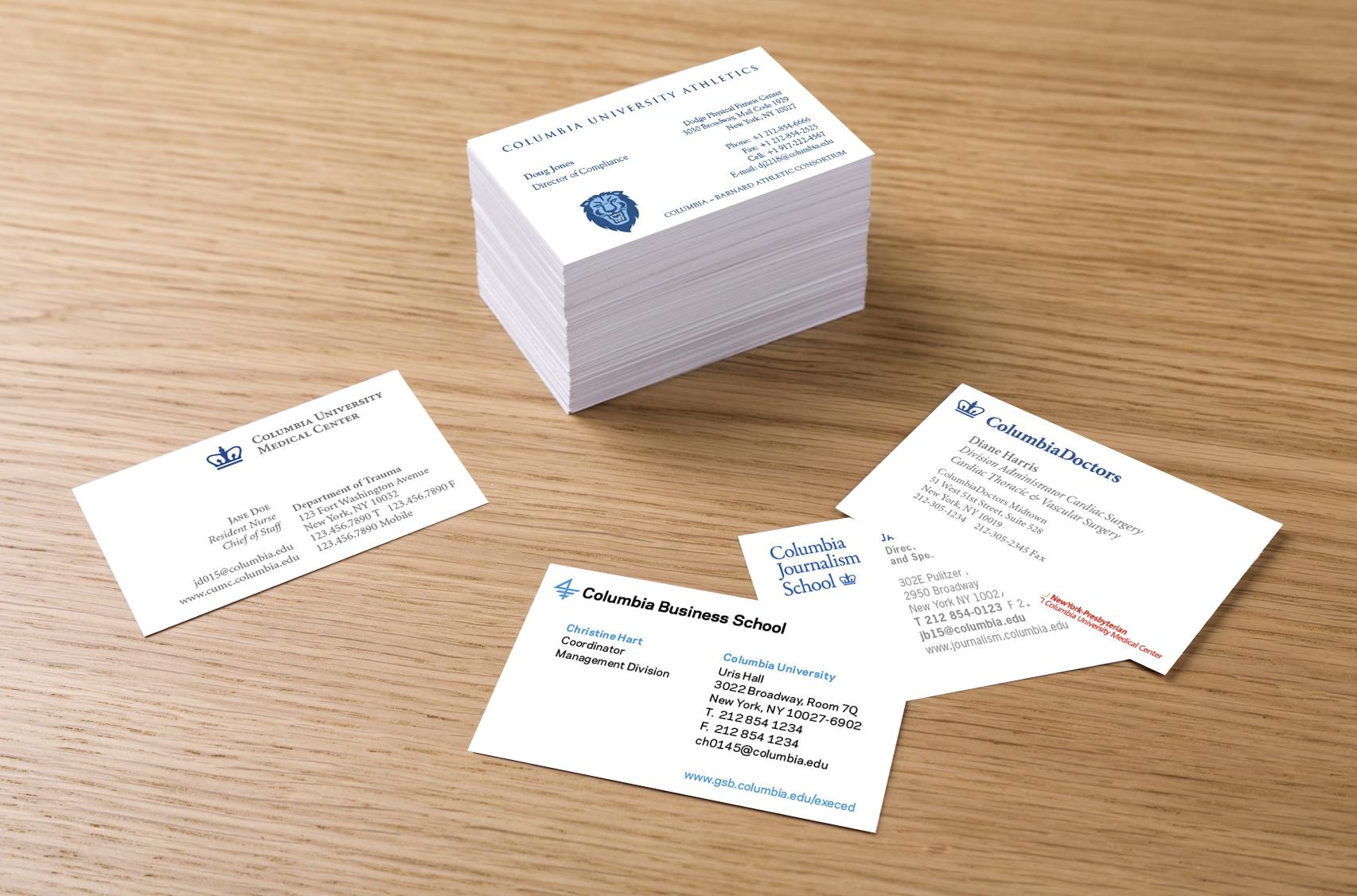 Student Business Card Template